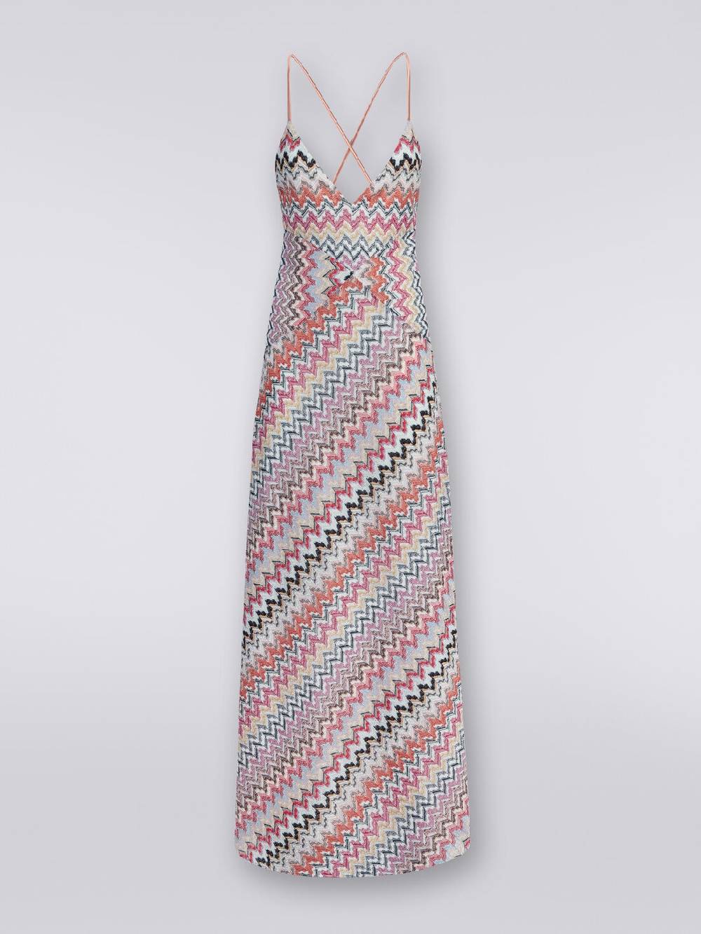 Missoni Abito lungo in misto viscosa patchwork con lurex ACQUISTA ORA