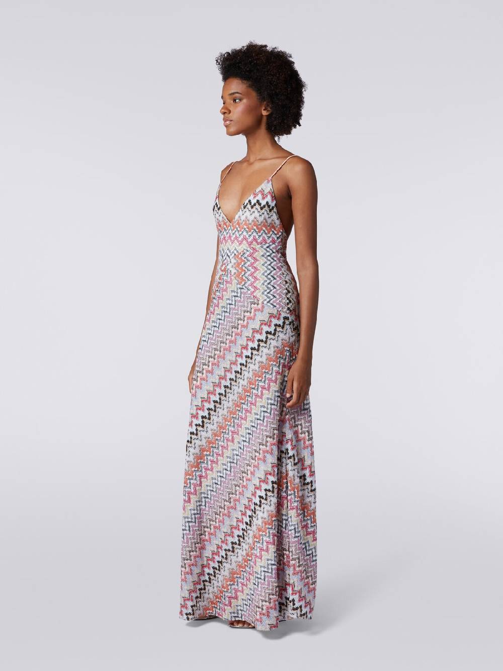 Missoni Abito lungo in misto viscosa patchwork con lurex ACQUISTA ORA