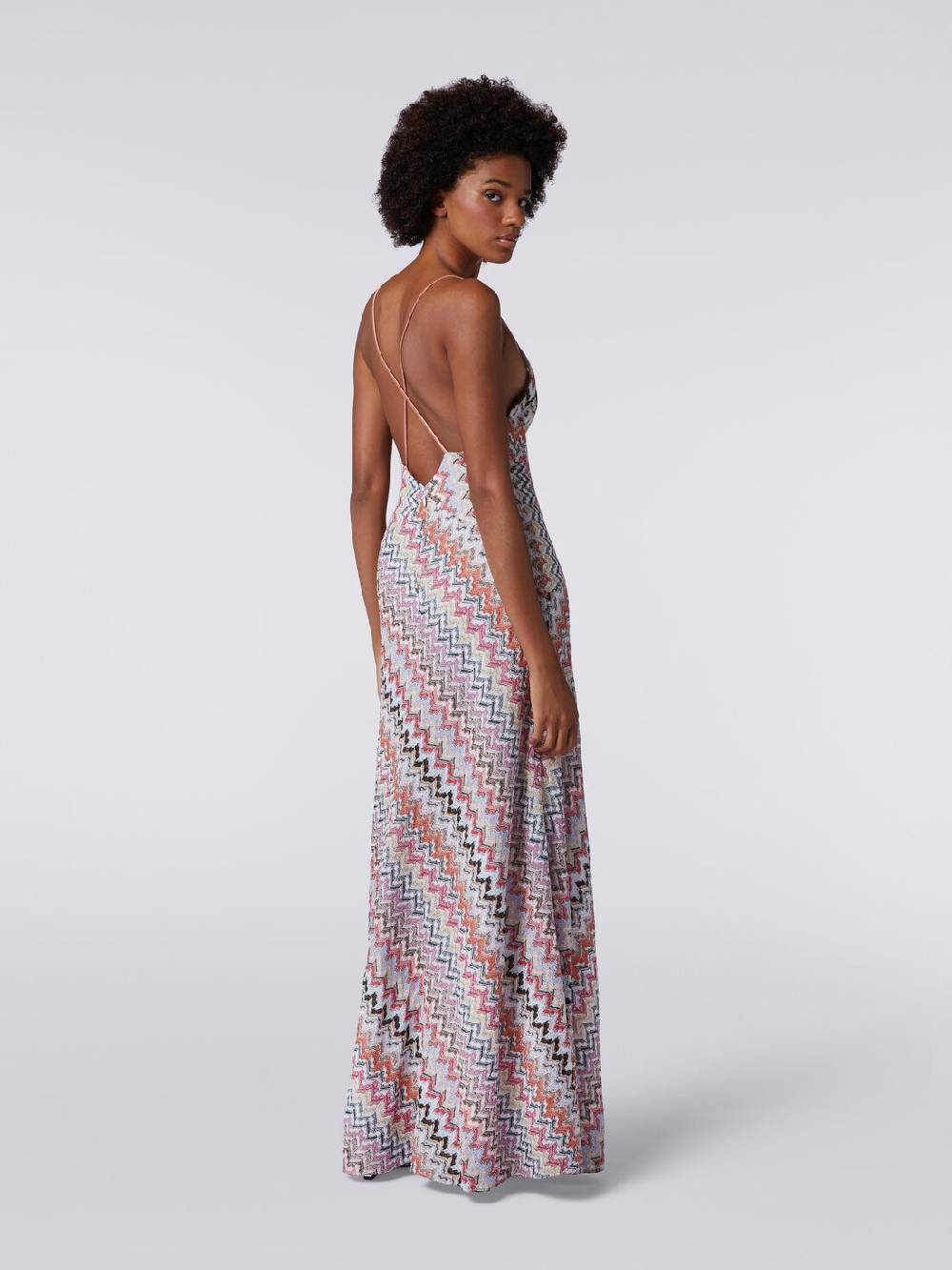 Missoni Abito lungo in misto viscosa patchwork con lurex ACQUISTA ORA