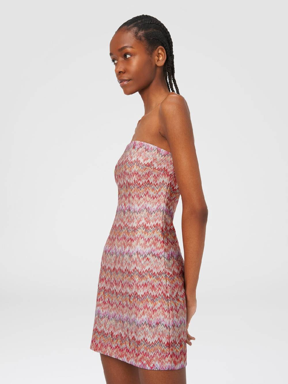 Missoni Mini-abito in viscosa lamé chevron Latest stili