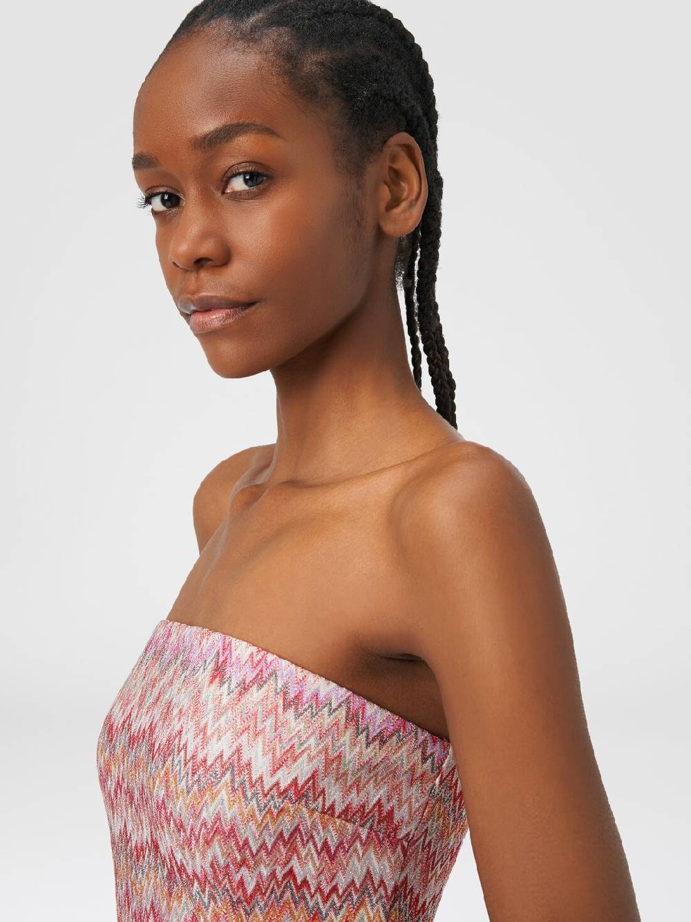 Missoni Mini-abito in viscosa lamé chevron Latest stili