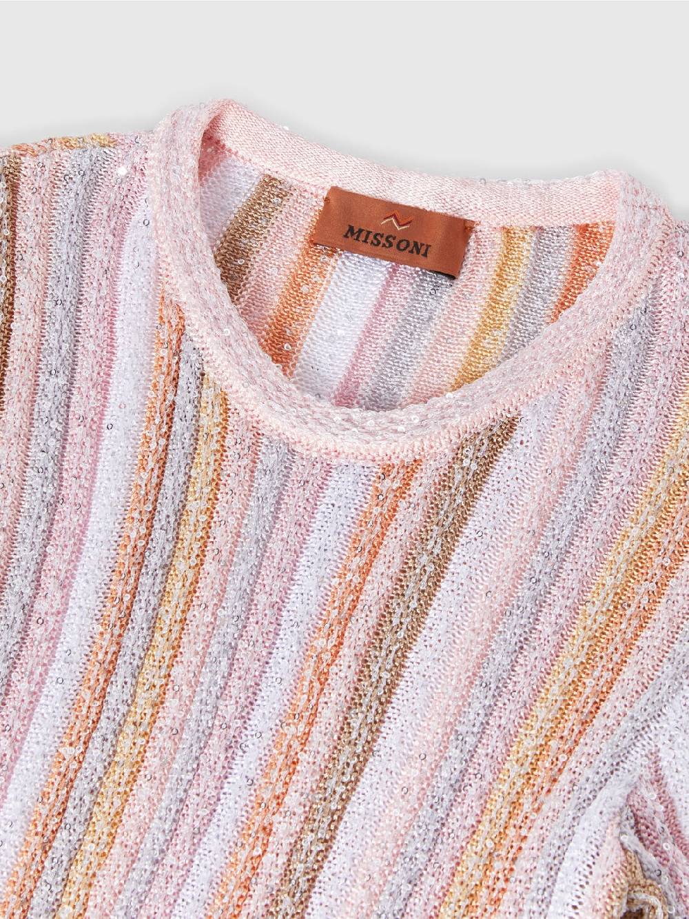 Missoni Abito a maniche corte in maglia di viscosa plissée Only for today