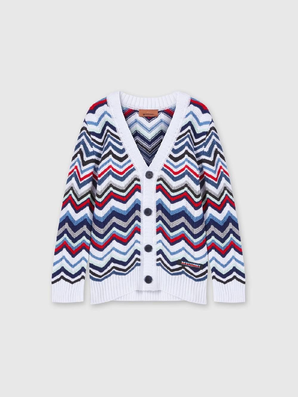 Missoni Cardigan in maglia di cotone chevron Enormi sconti