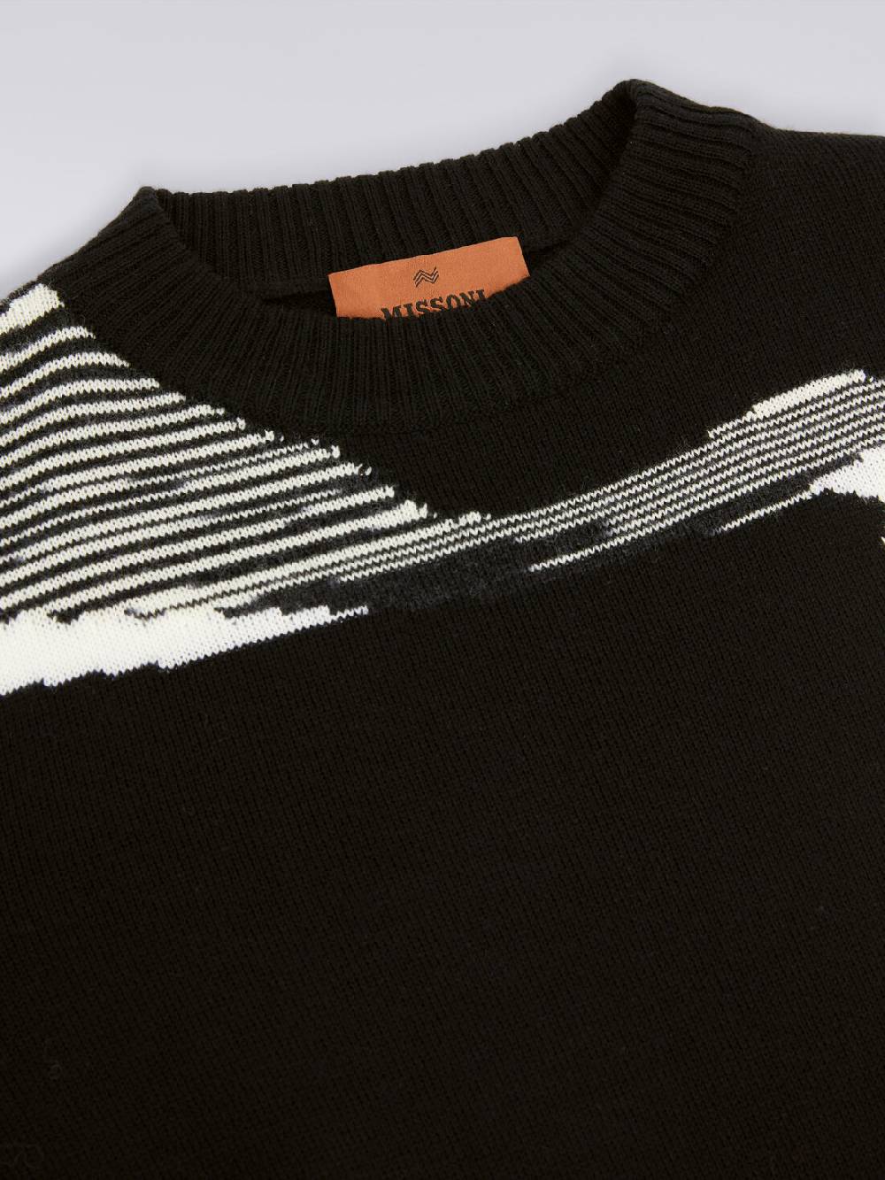 Missoni Maglia girocollo in pura lana vergine Trasporto libero internazionale