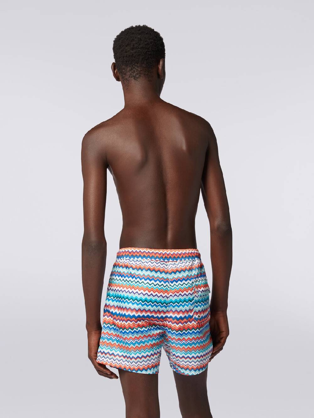 Missoni Boxer mare in nylon stampa zig zag Black Friday Prezzi