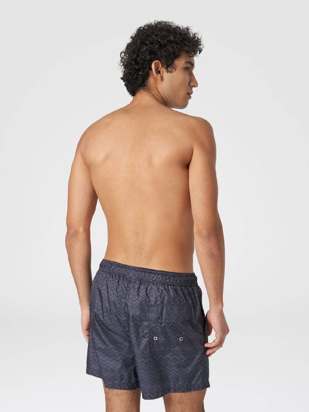 Missoni Boxer mare con stampa zig zag tonale Duty-free