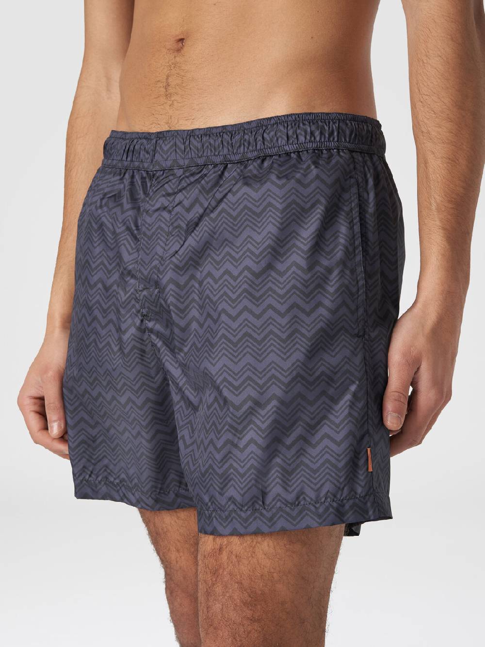 Missoni Boxer mare con stampa zig zag tonale Duty-free