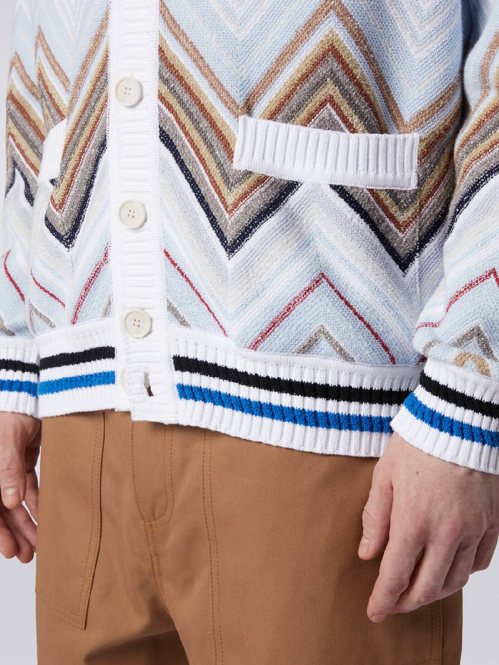Missoni Cardigan in misto cotone chevron 50% di sconto per tempo limitato