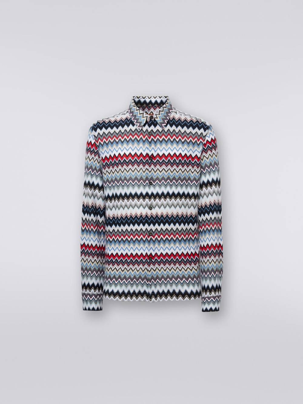 Missoni Camicia a maniche lunghe in cotone zig zag 2025