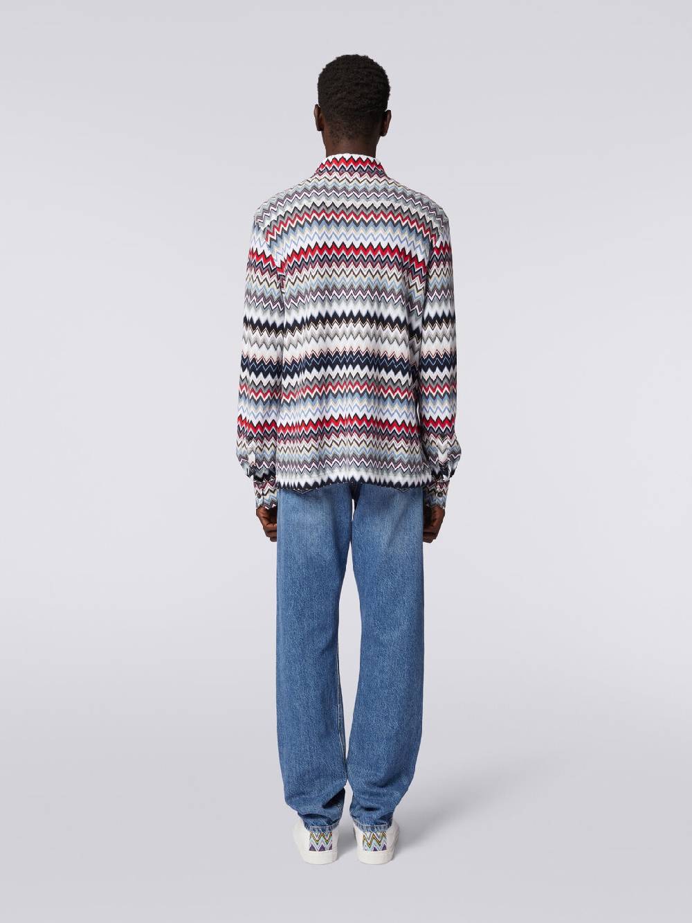 Missoni Camicia a maniche lunghe in cotone zig zag 2025