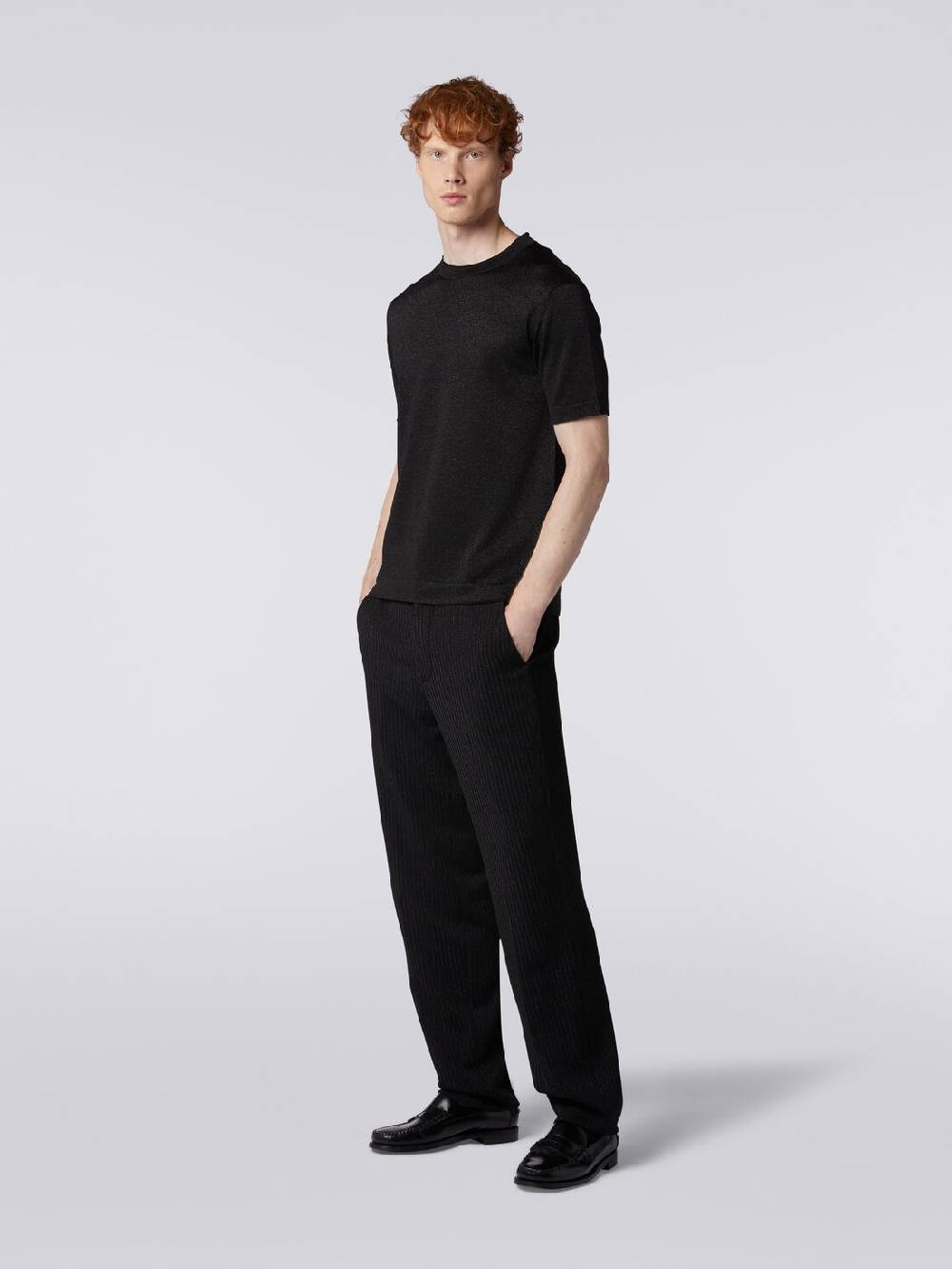 Missoni Pantaloni chino in viscosa con lurex Italy