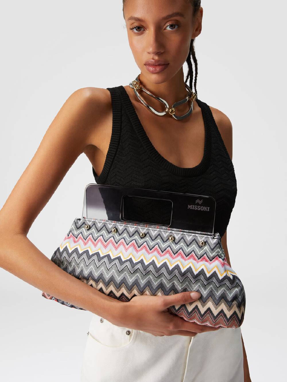 Missoni Pouch in misto cotone Nuovo