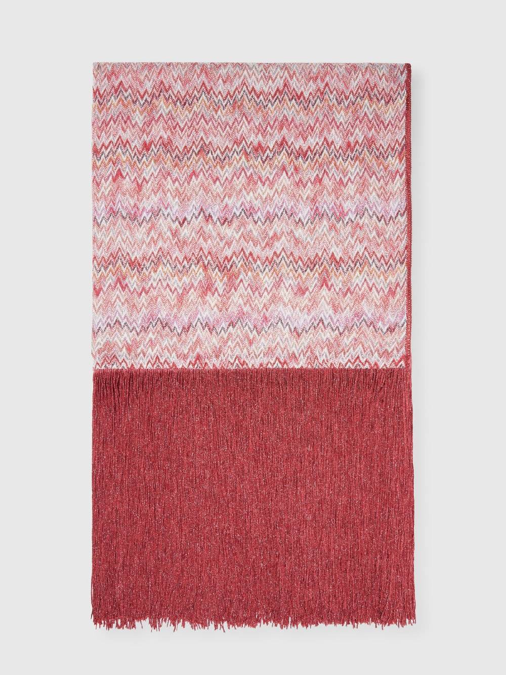 Missoni Stola in viscosa lamé chevron con frange Promozione