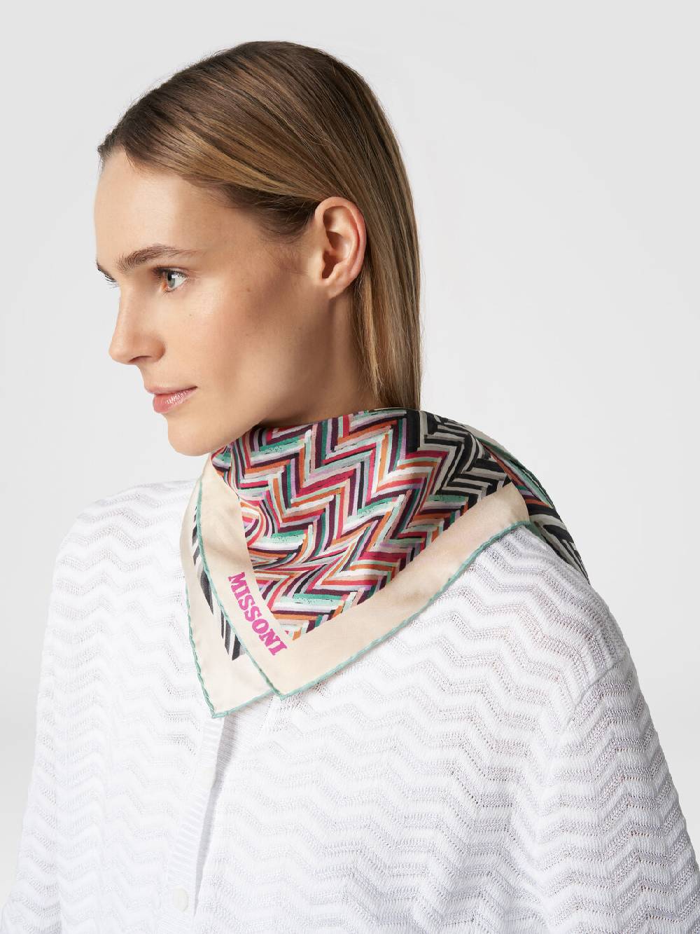 Missoni Foulard in seta con multilavorazione Qualità Garantita