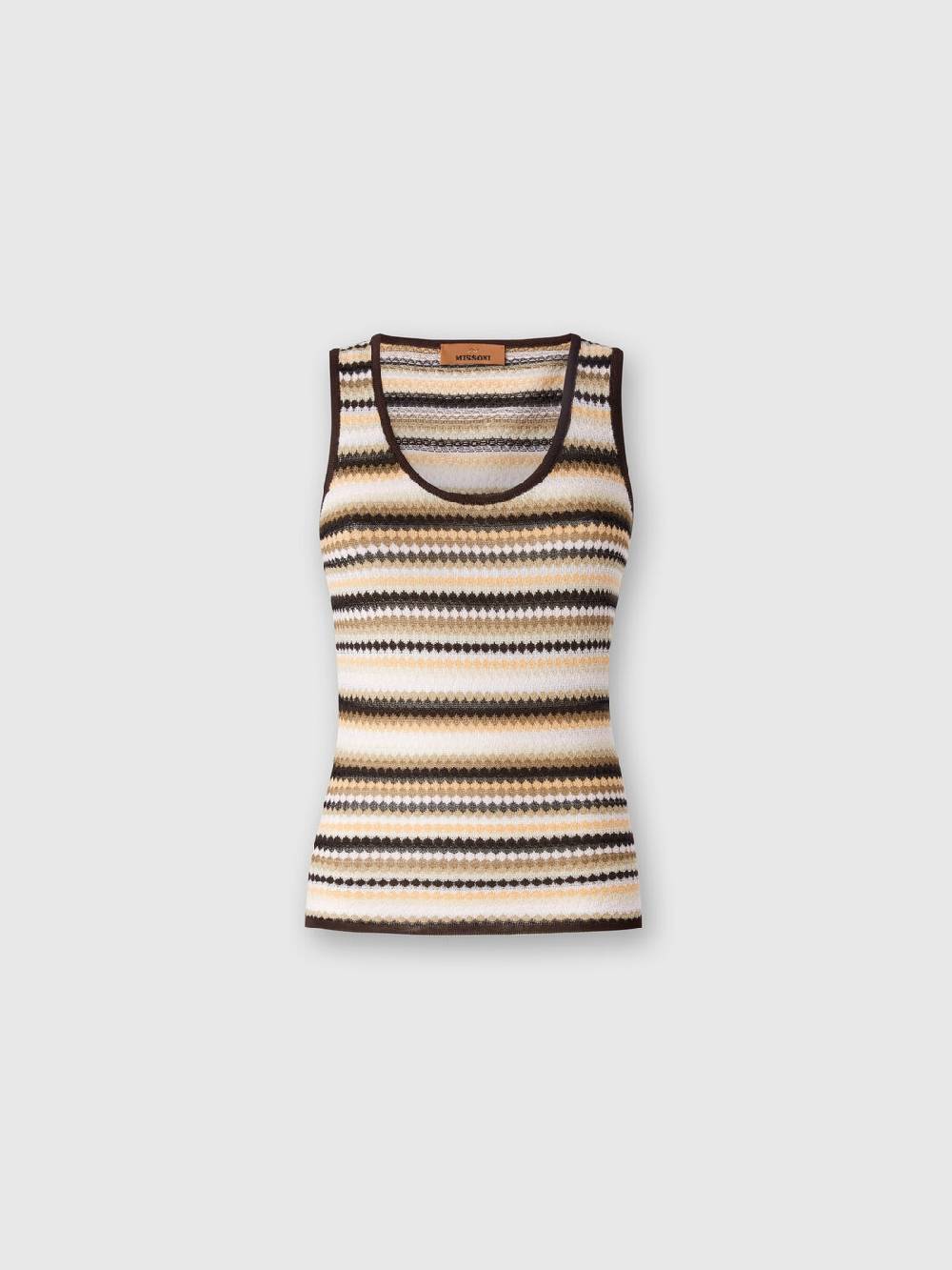 Missoni Canottiera rigata in cotone e viscosa Promozione Limitata