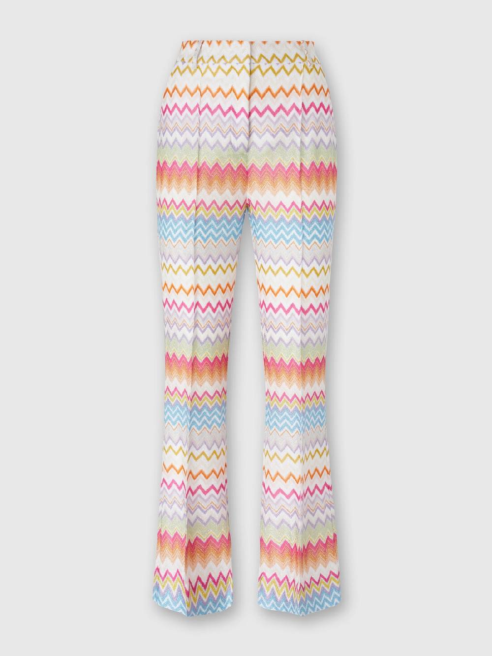 Missoni Pantaloni capri in maglia chevron lamé con paillettes Shopping Online
