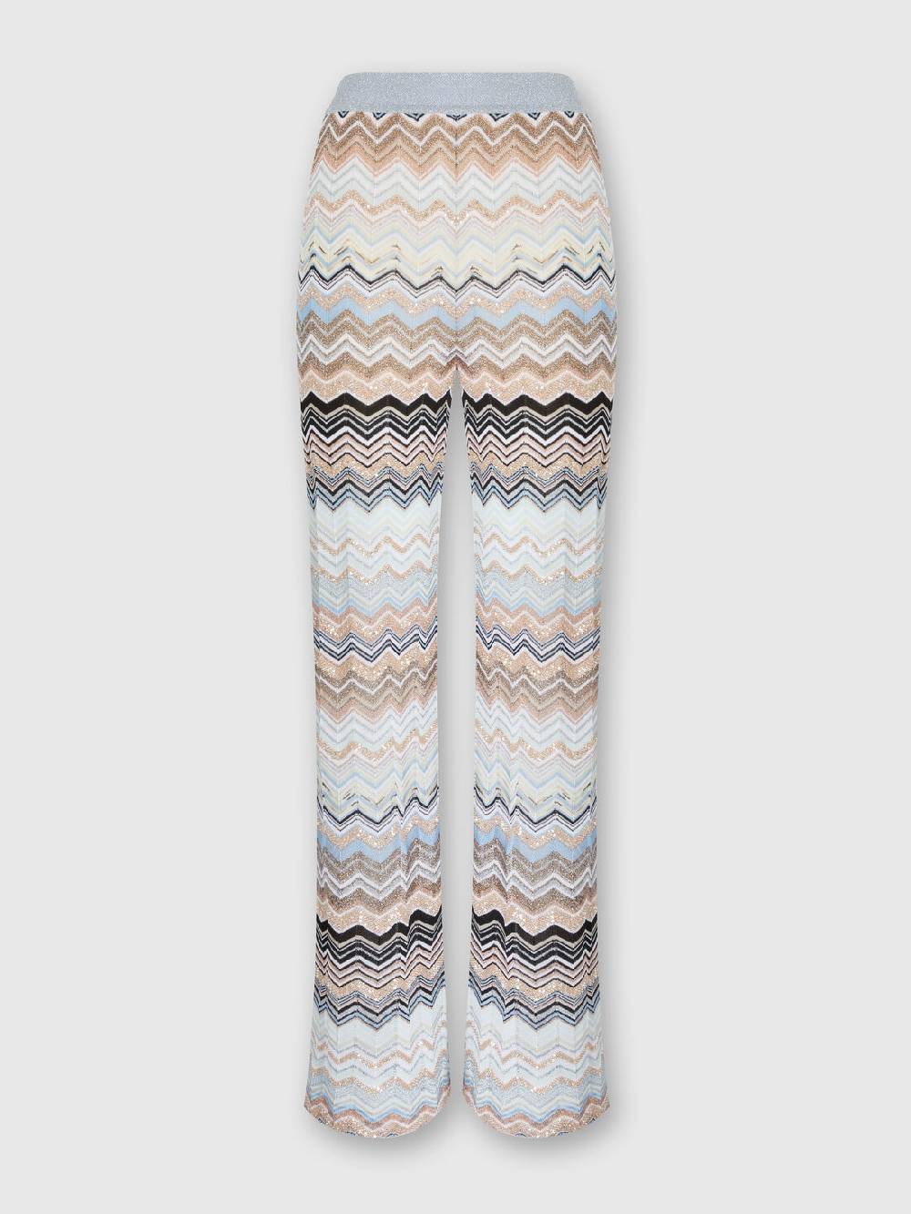 Missoni Pantaloni in maglia chevron lamé con paillettes Convenienza