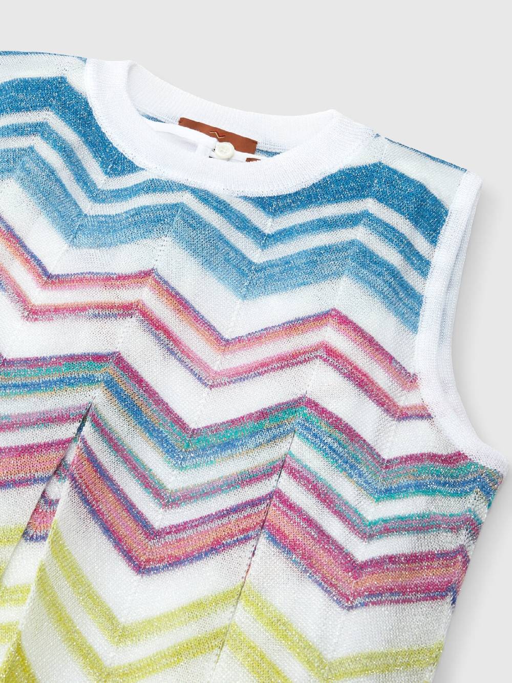 Missoni Abito in maglia di misto viscosa zig zag con lamé In Vendita