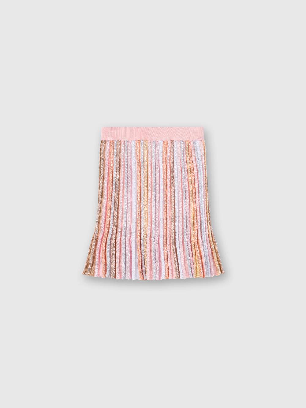 Missoni Gonna in maglia di viscosa plissée con elastico in vita Offerte