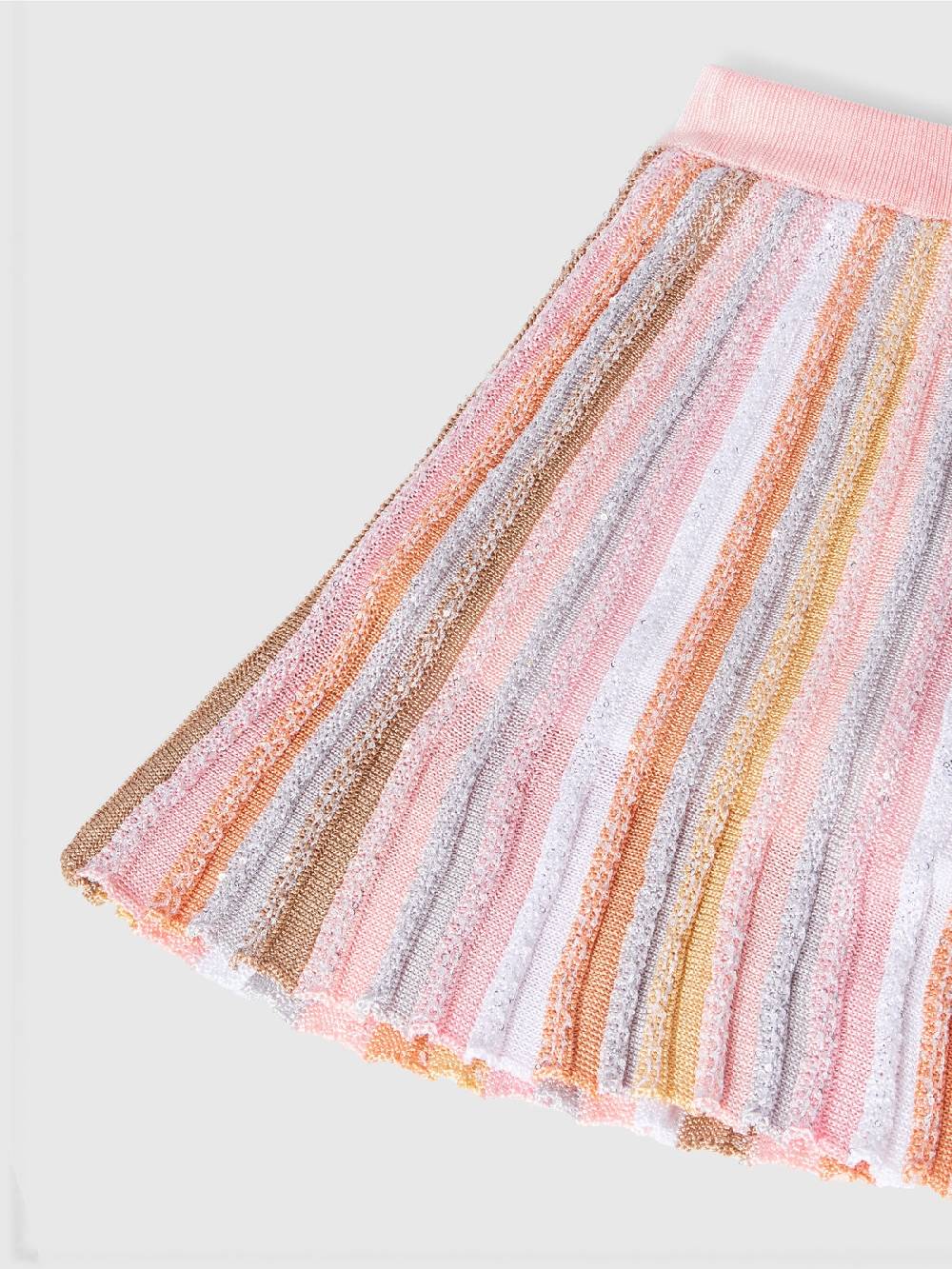 Missoni Gonna in maglia di viscosa plissée con elastico in vita Offerte