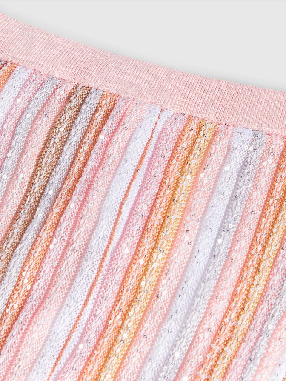 Missoni Pantaloni in maglia di viscosa plissée con paillettes Vendita Economica