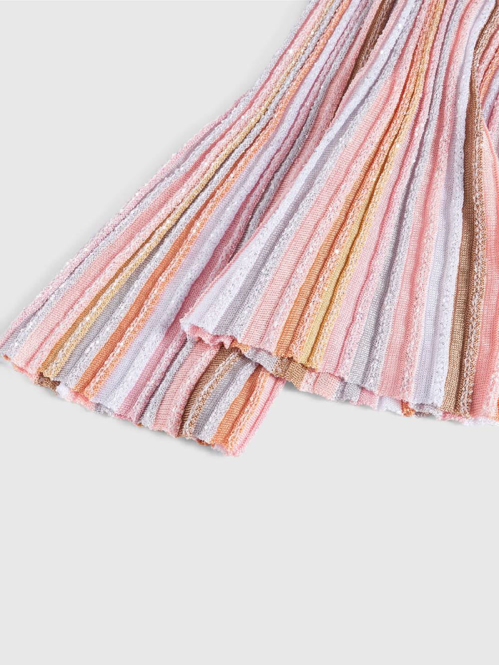 Missoni Pantaloni in maglia di viscosa plissée con paillettes Vendita Economica