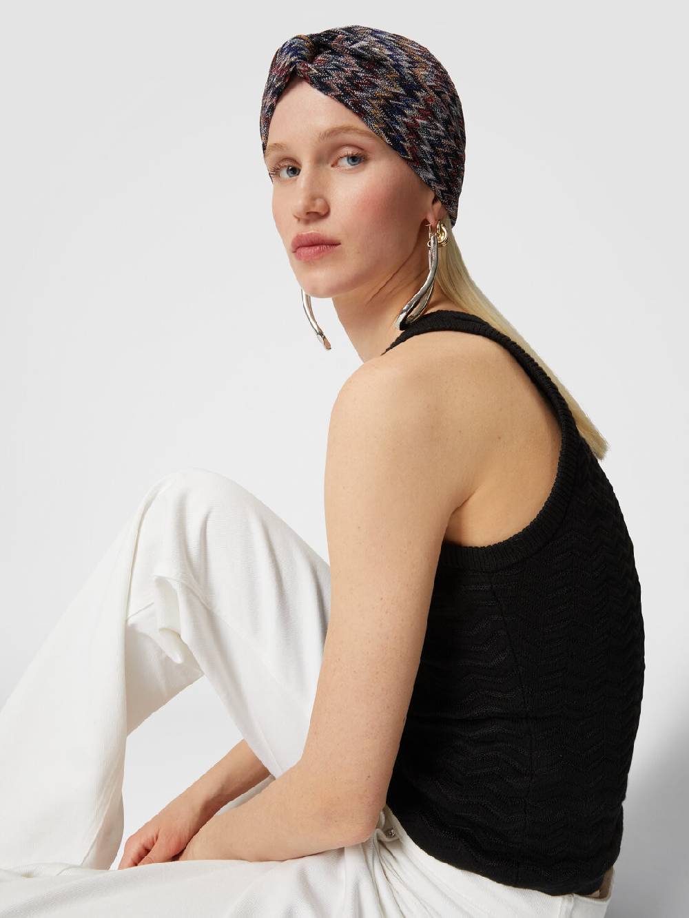 Missoni Fascia in viscosa chevron con lurex Moda