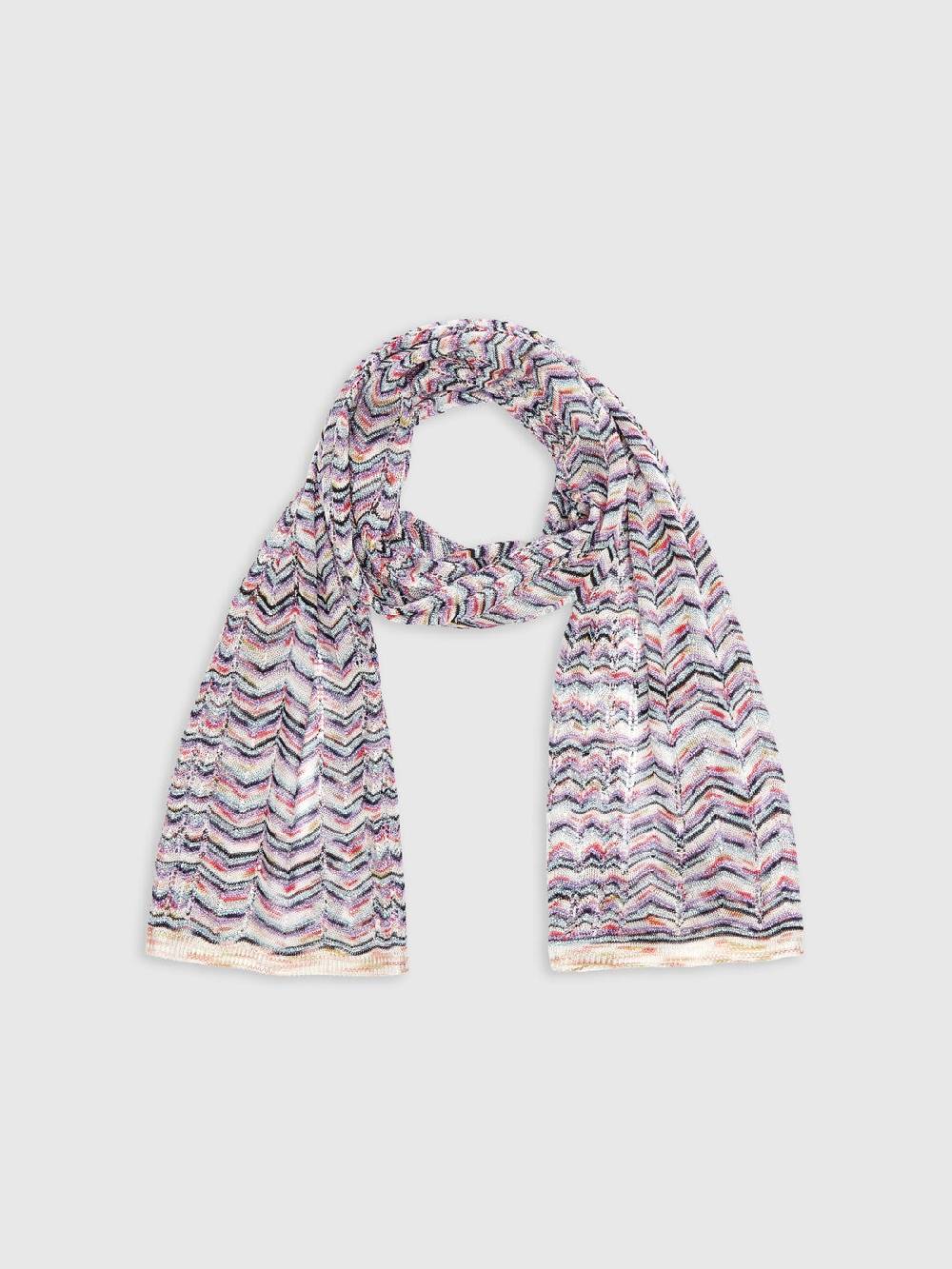 Missoni Sciarpa in viscosa e cotone zig zag Offerta speciale