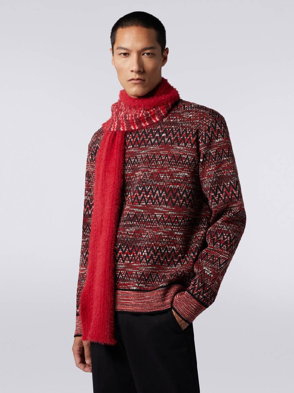 Missoni Sciarpa in misto lana a due facce Grande vendita