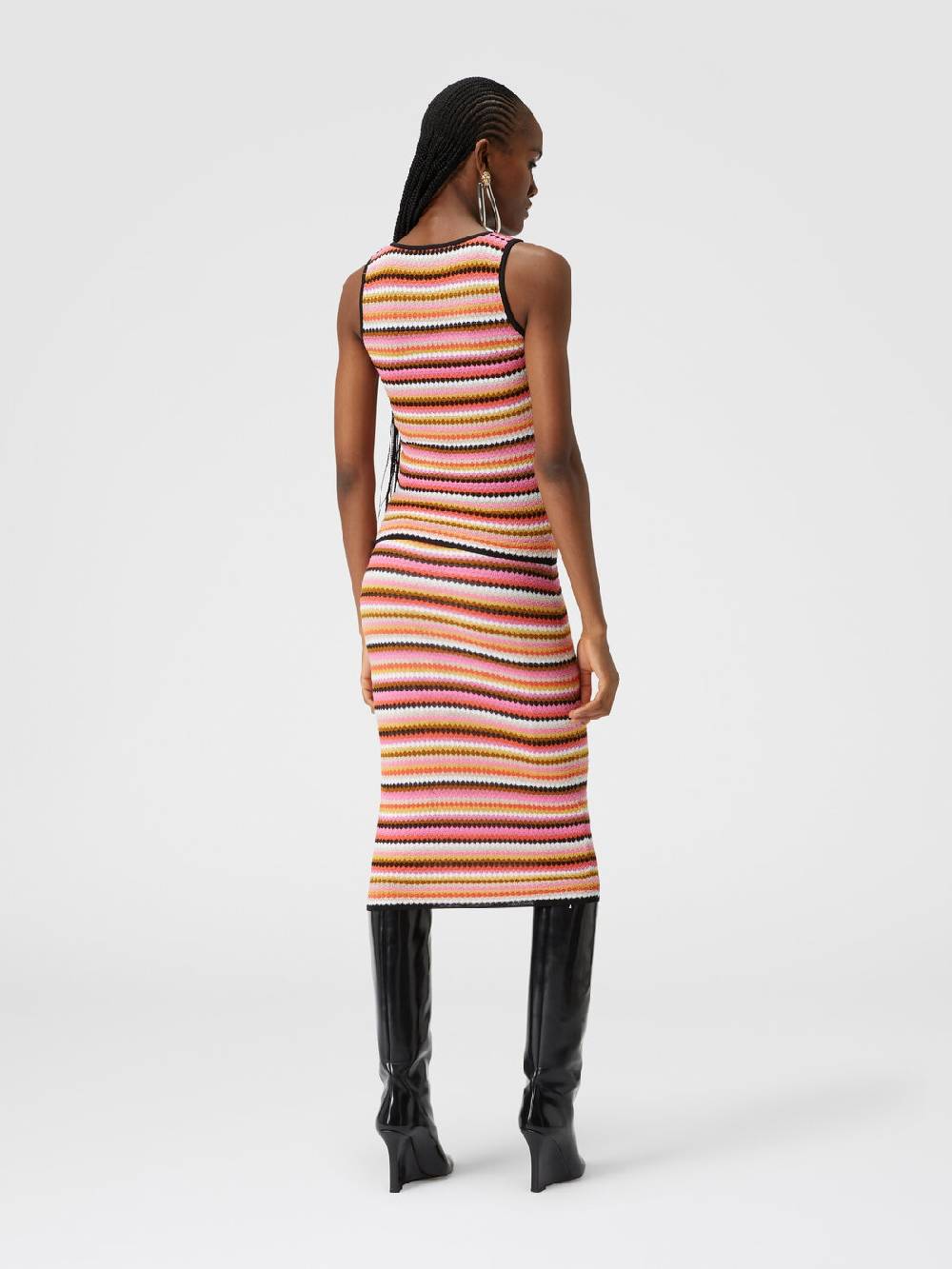Missoni Gonna midi in cotone e viscosa zig zag Fornitura limitata