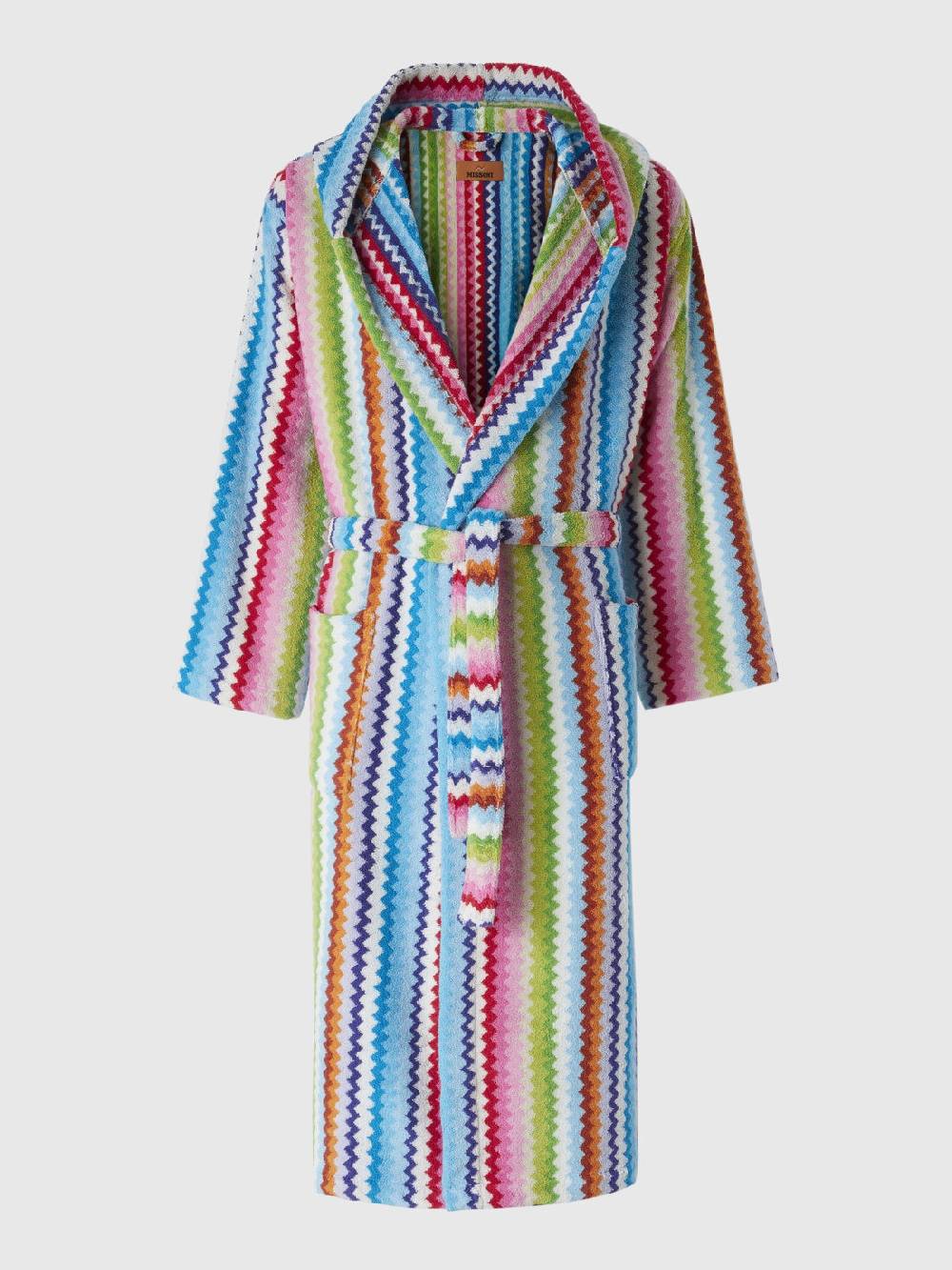 Missoni Accappatoio Riverbero in spugna di cotone zig zag Black Friday