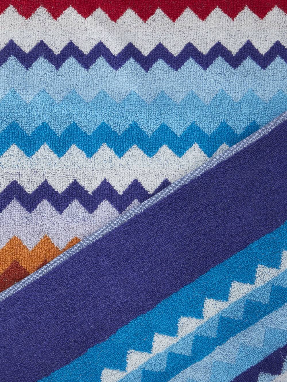 Missoni Telo mare 100x180 cm Riverbero in spugna di cotone zig zag Offerta San Valentino