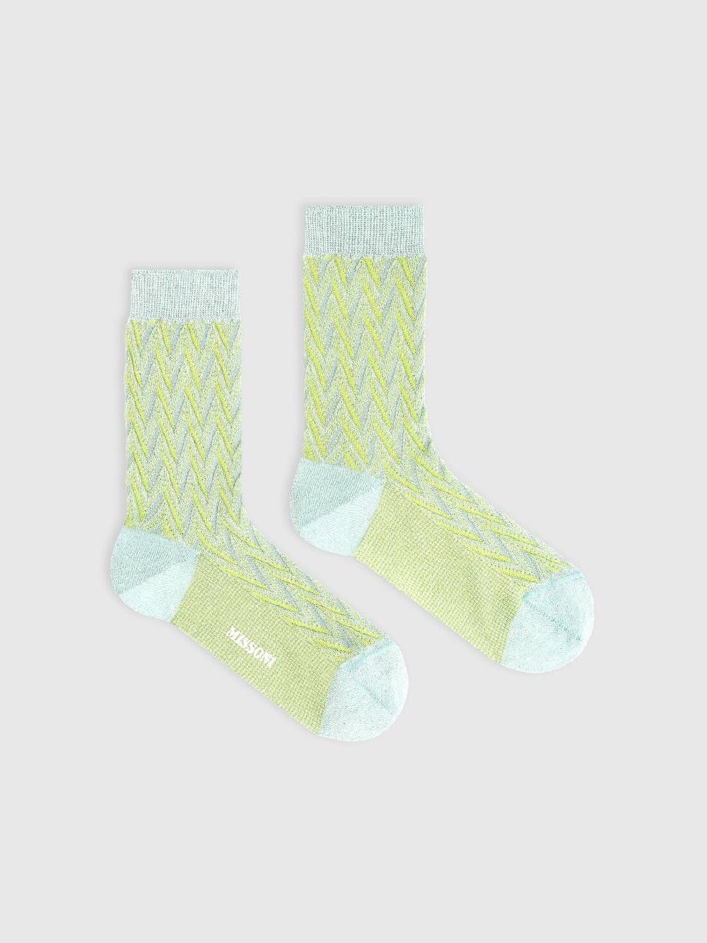 Missoni Calze in cotone e nylon chevron Smaltimento dello stoccaggio