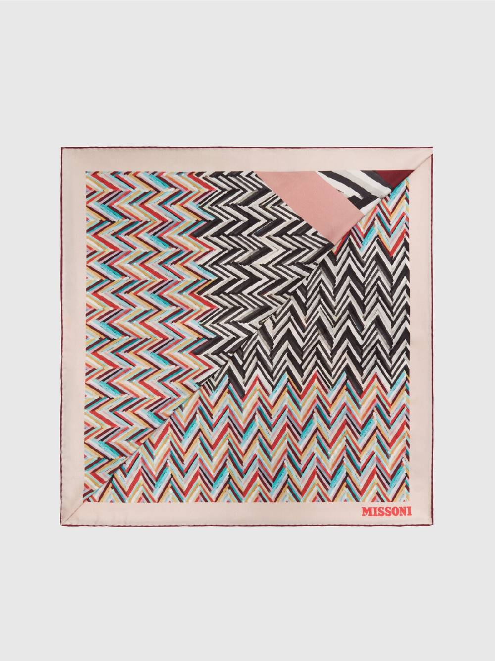 Missoni Foulard in seta con multilavorazione Vendita calda