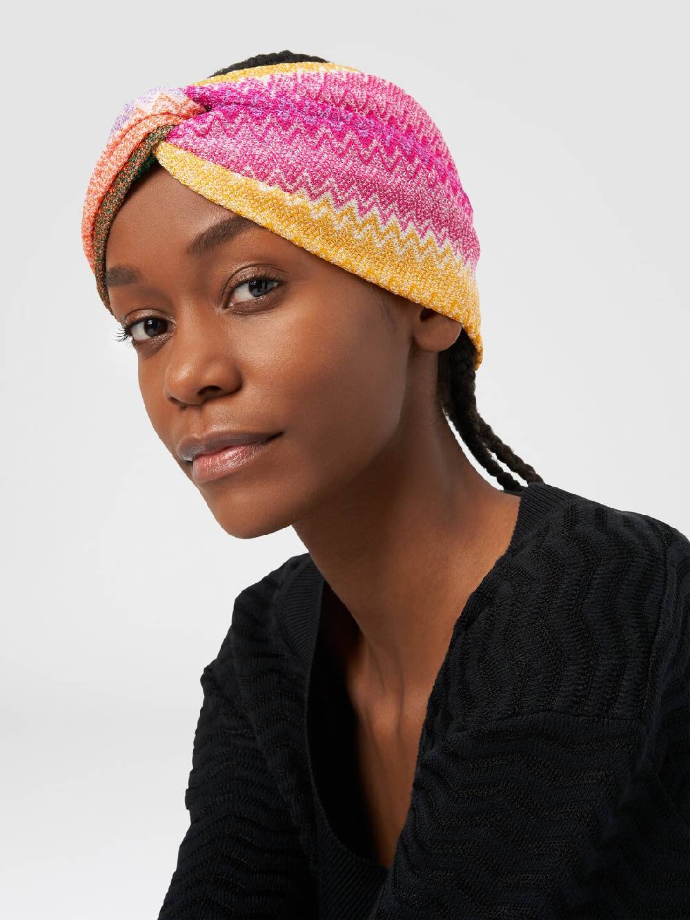 Missoni Fascia in viscosa con motivo zig zag Offerta migliore