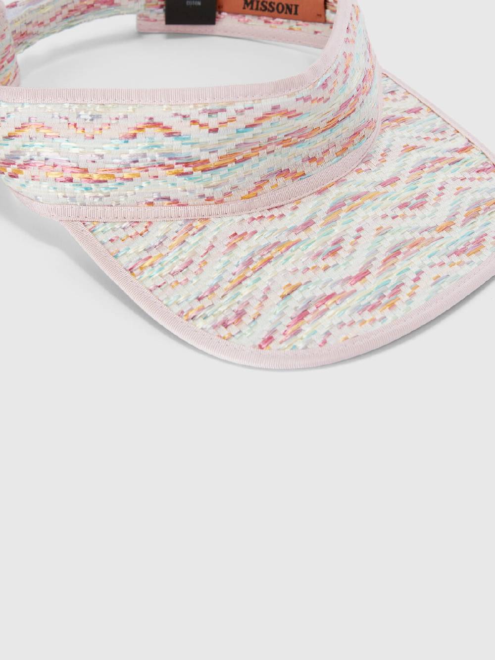 Missoni Cappello con visiera in viscosa e cotone chevron Latest fashion
