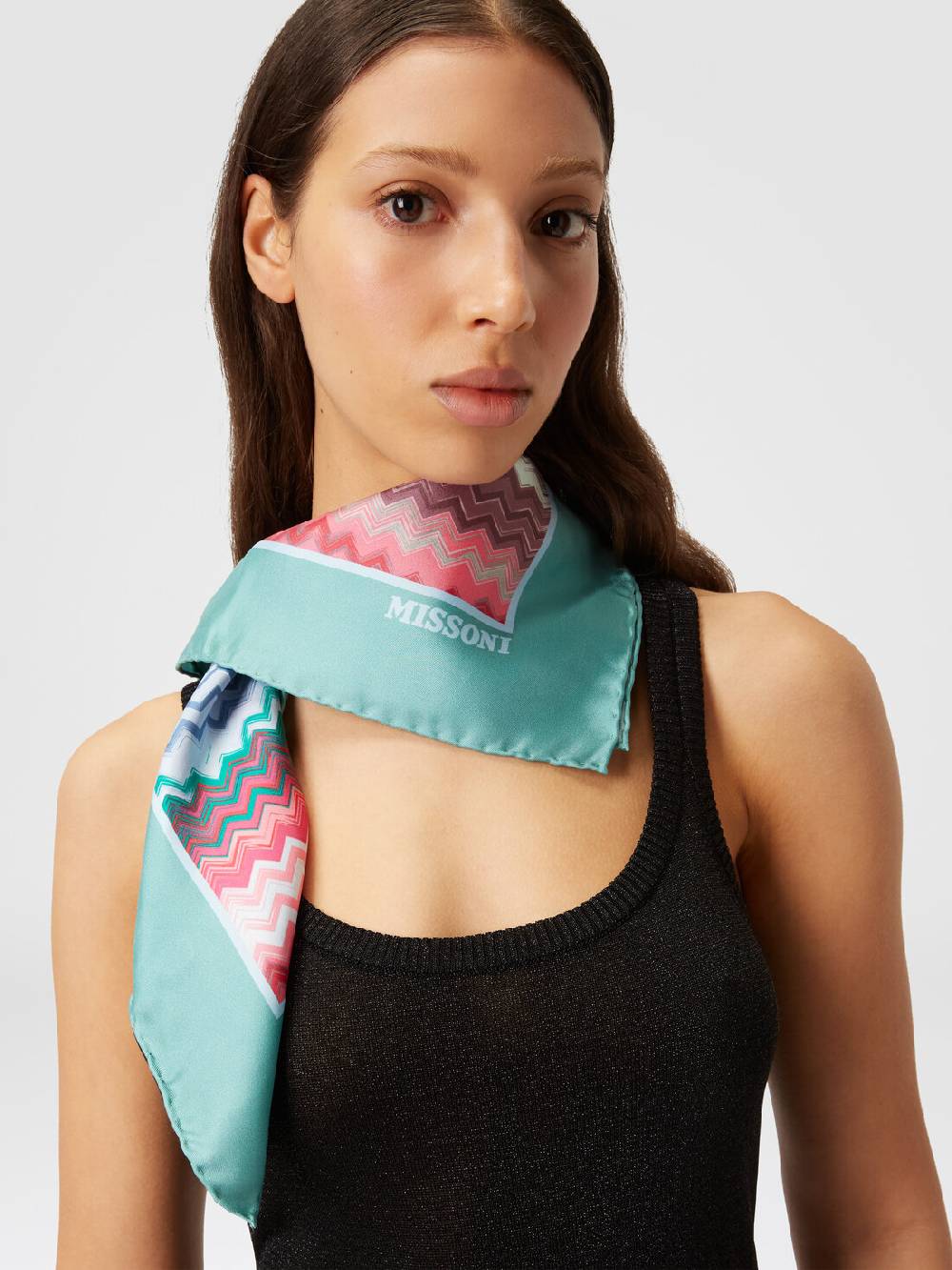 Missoni Foulard in seta con motivo zig zag Lightning offer