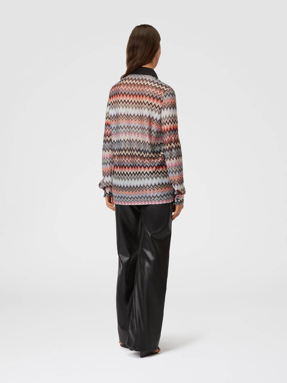 Missoni Camicia in cotone e viscosa zig zag Grandi sconti