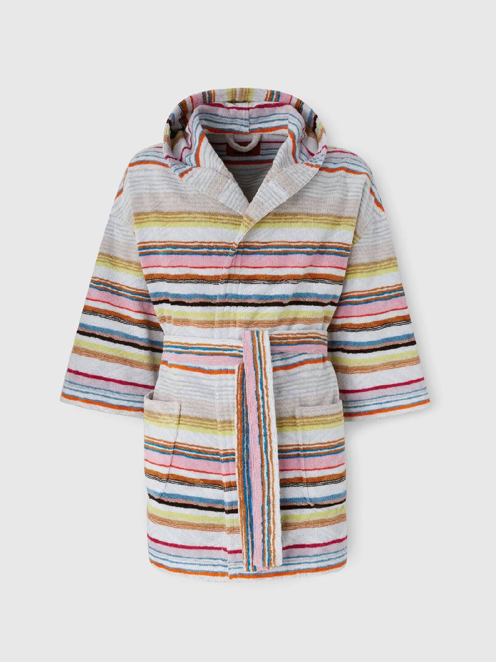 Missoni Accappatoio corto Moonshadow in spugna di cotone con lurex Liquidazione