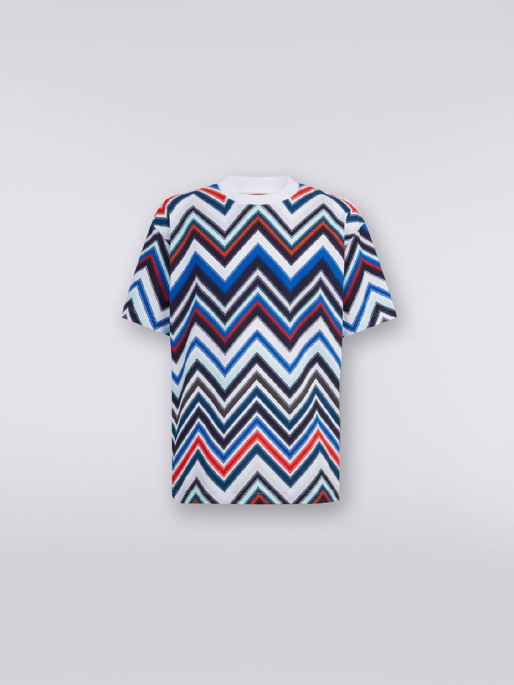 Missoni T-shirt oversize in cotone zig zag Offerte speciali