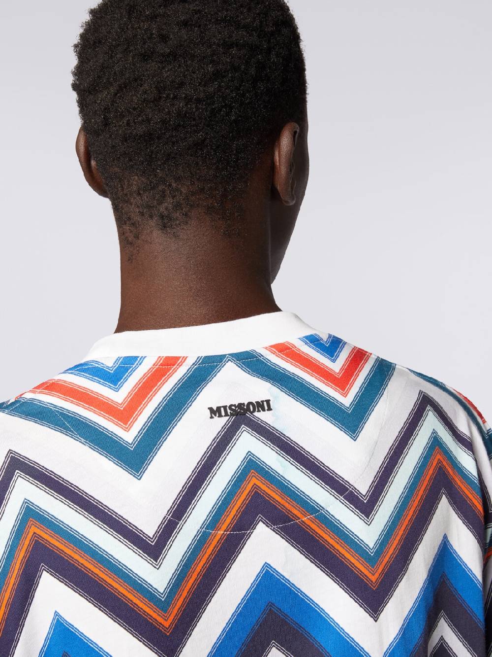 Missoni T-shirt oversize in cotone zig zag Offerte speciali