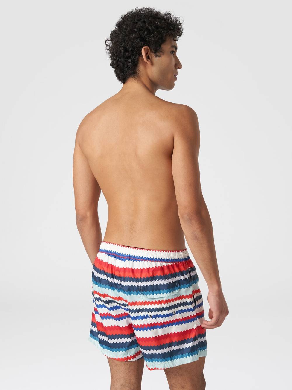 Missoni Boxer mare in nylon stampa micro zig zag Sconti VIP