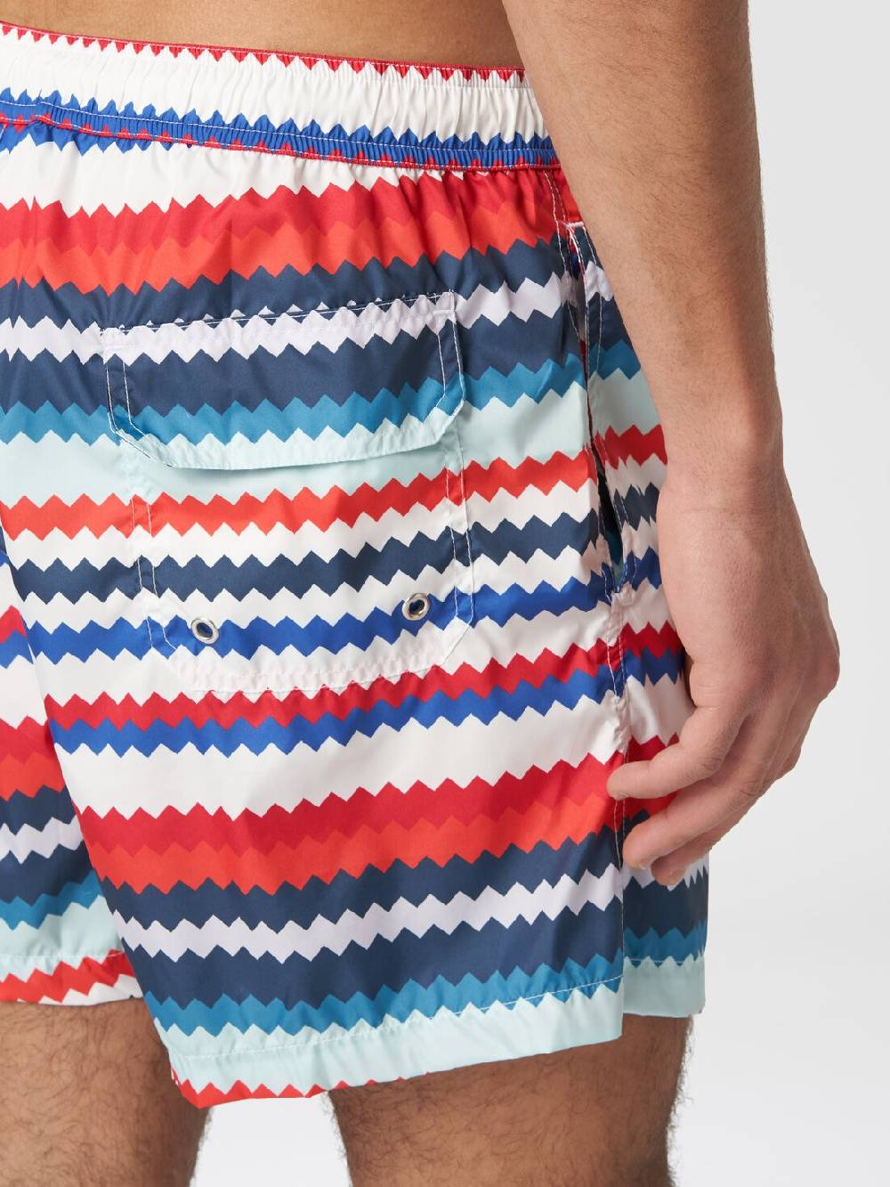 Missoni Boxer mare in nylon stampa micro zig zag Sconti VIP