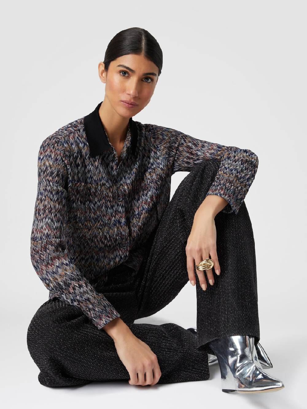 Missoni Camicia in misto viscosa lamé Rilascio limitato
