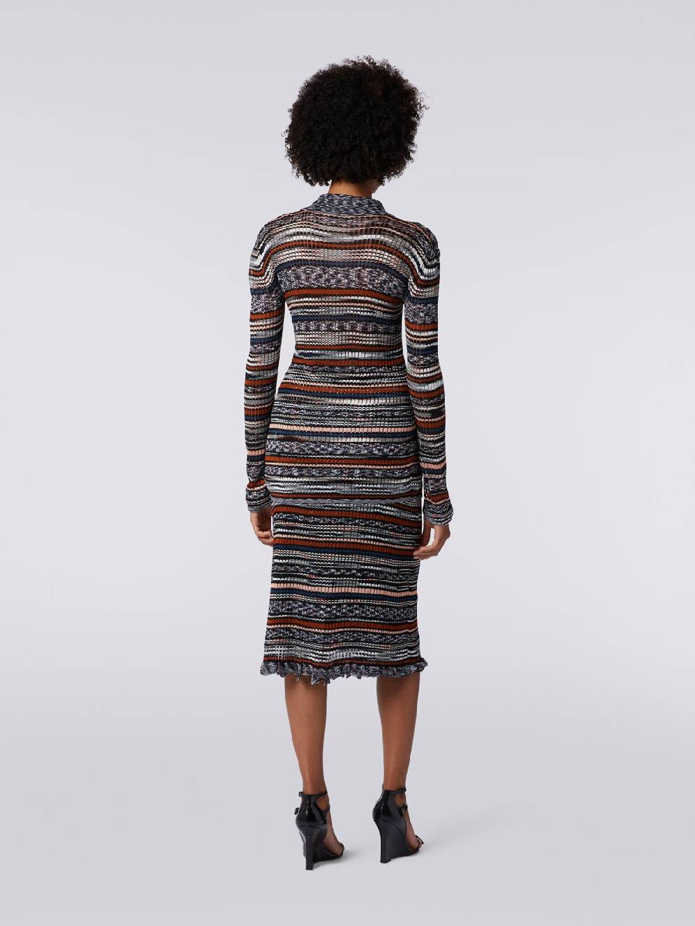 Missoni Camicia in maglia di viscosa a costine fiammata Ultimi tre giorni