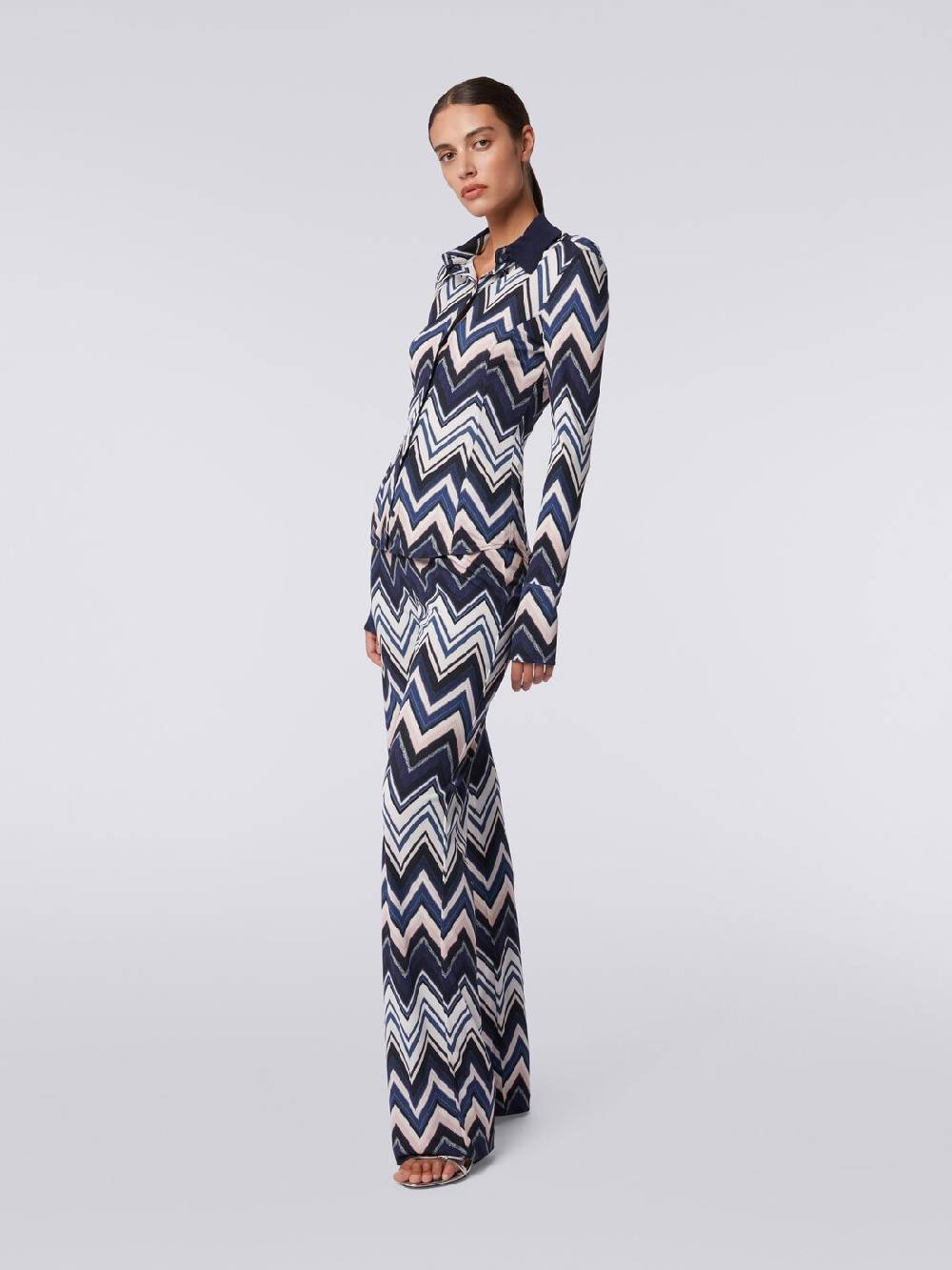 Missoni Camicia in viscosa con stampa zig zag ACQUISTA ORA