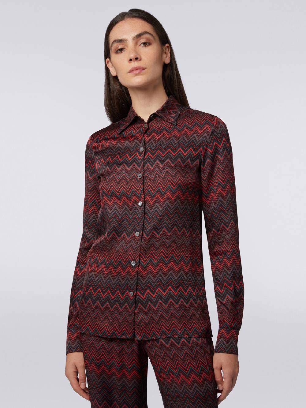 Missoni Camicia in viscosa jacquard a zig zag Ultimi due giorni