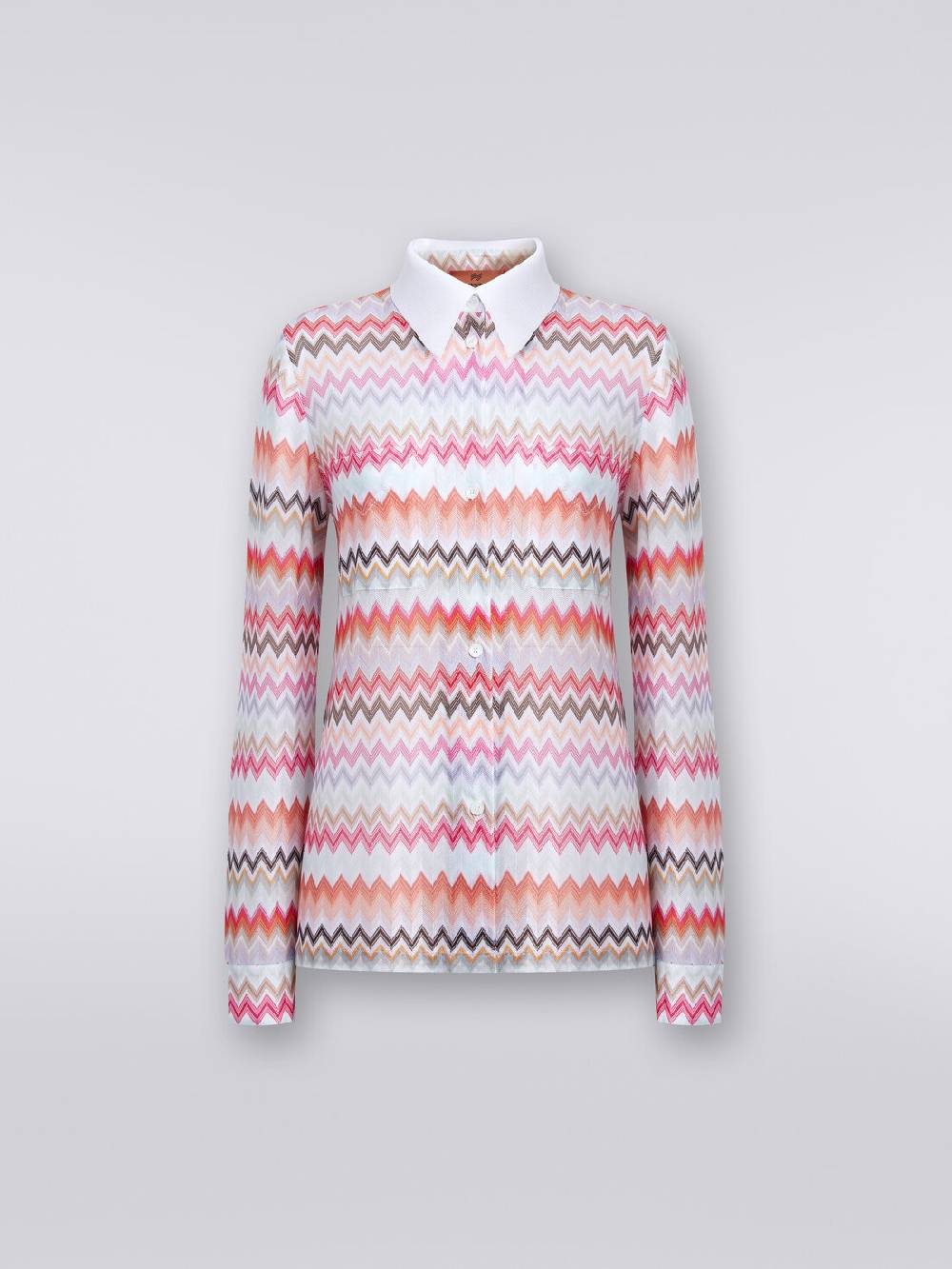 Missoni Camicia in cotone e viscosa zig zag Ultimo giorno