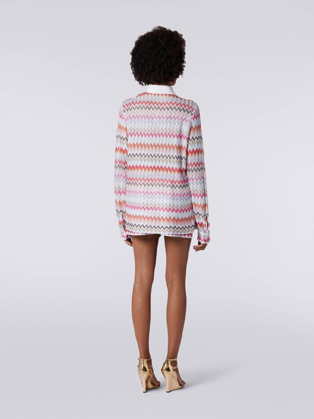 Missoni Camicia in cotone e viscosa zig zag Ultimo giorno