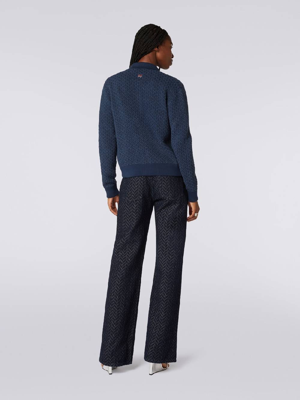 Missoni Bomber in cotone e nylon con zip Promozione temporanea